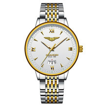 watch 瑞士新款男士手表商務風 鋼帶夜光防水腕表 自動鏤空機械表