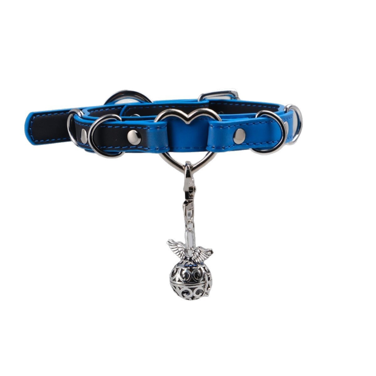 주황색에서 노란색으로 변하는 방울 목걸이