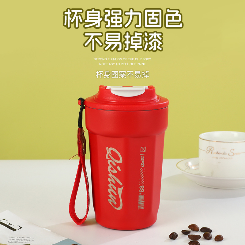 Taza de café aislante 316 de acero inoxidable de alto valor nominal taza de agua de cola octagonal taza de regalo de eventos comerciales LOGO grabado image 3