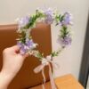 【丁香紫】花环发箍