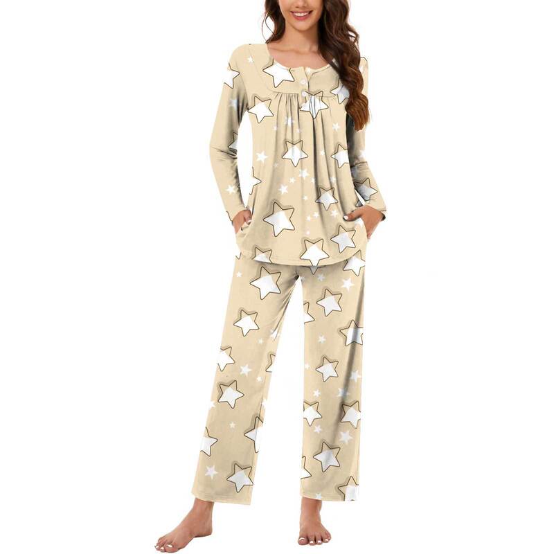 2024 Manufacturer Spot Cross-Border European and American Women's New Casual Pajamas Set 3D Printed Long-Sleeved Pants Home Clothes 2024 Manufacturer Spot Cross-Border European and American Women's New Casual Pajamas Set 3D Printed Long-Sleeved Pants Home Clothes