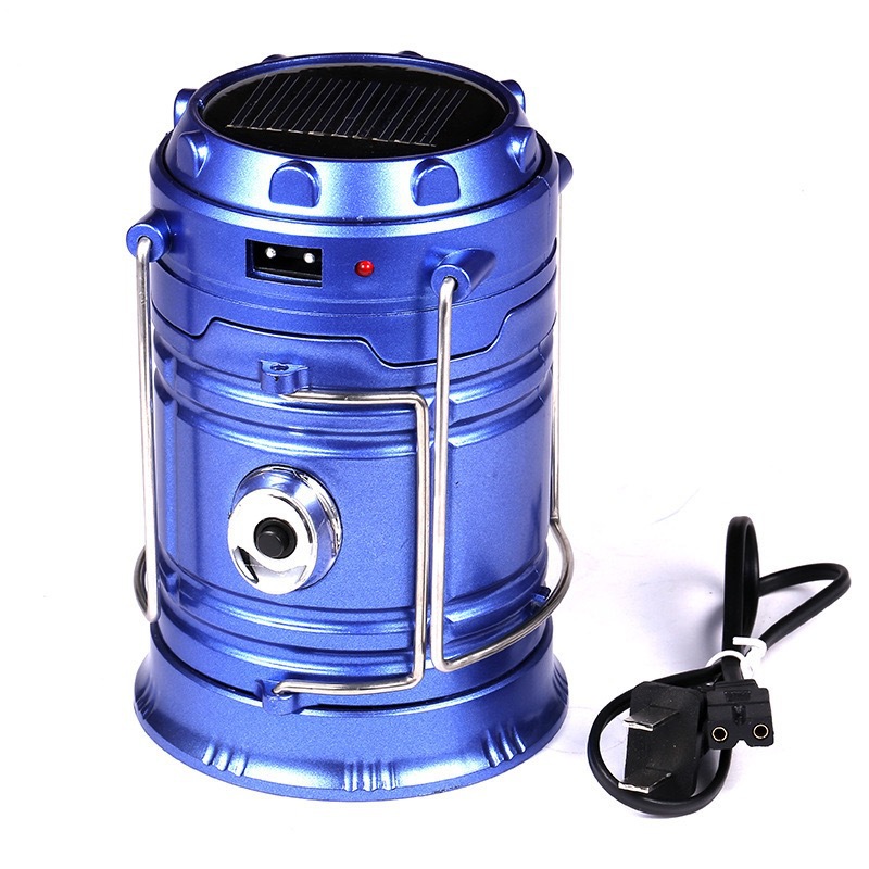 Linterna de caballo recargable Lámpara de camping LED multifuncional retro al aire libre energía solar linterna portátil reflector 5800