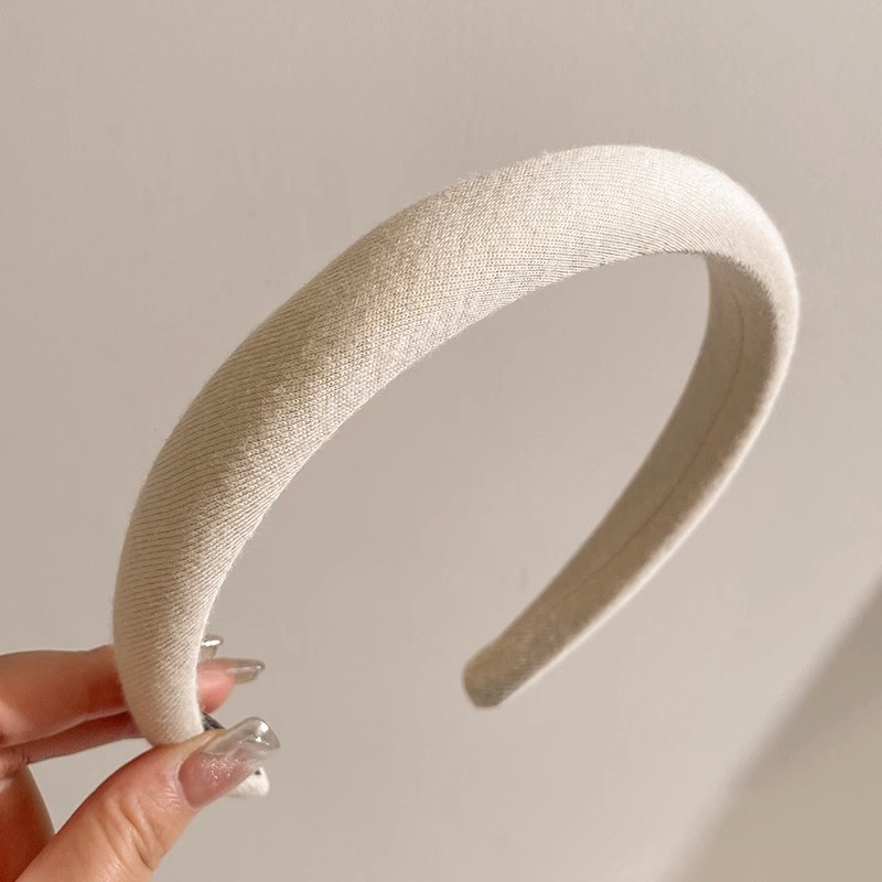 Otoño e Invierno Internet celebridad nueva diadema marrón femenino alto cráneo superior horquilla pelo de ala ancha pelo paquete presionando headwear lavado de cara diadema al por mayor