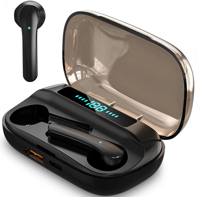 Auriculares Bluetooth inalámbricos reales dual en la oreja universal de alta calidad de sonido deportes reducción de ruido auriculares Bluetooth transfronterizos al por mayor []