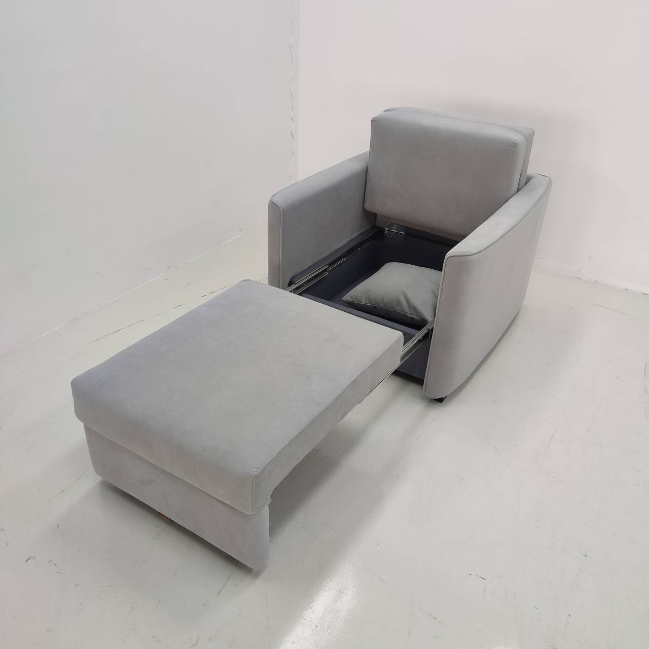 Sofá cama multifuncional moderno y simple, sala de estar, balcón, pequeño sofá de almacenamiento plegable para una persona image 4
