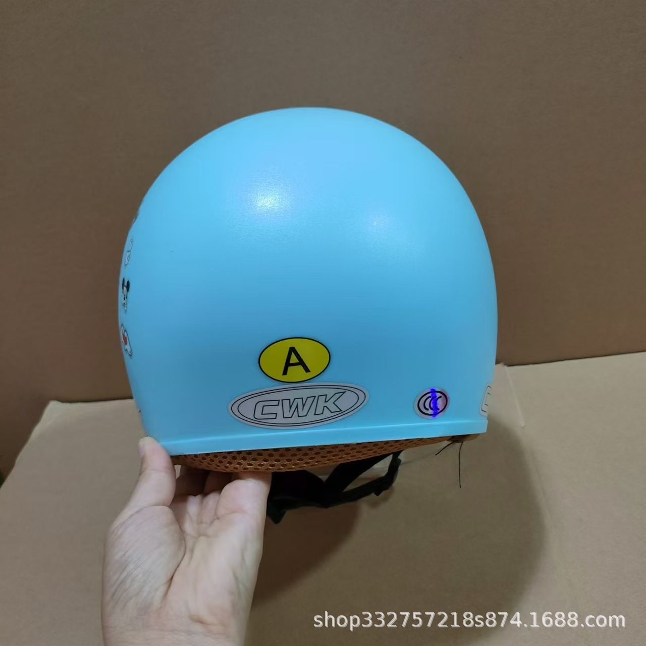 National Standard 3C Certified Kidsren's Helmet Autumn and Winter Battery Car Helmet Motorcycle Half Helmet Winter Warm Ear Protection Helmet