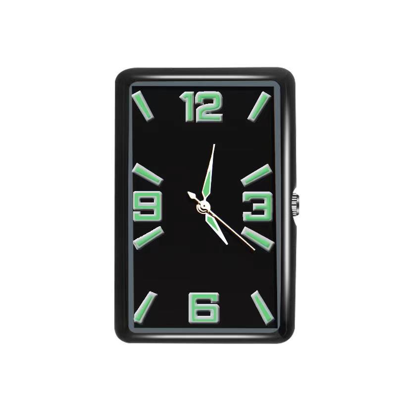 Reloj de coche cualquier pegatina con un clic Inicio cuadrado personalidad reloj de cuarzo reloj creativo suministros de coche image 12