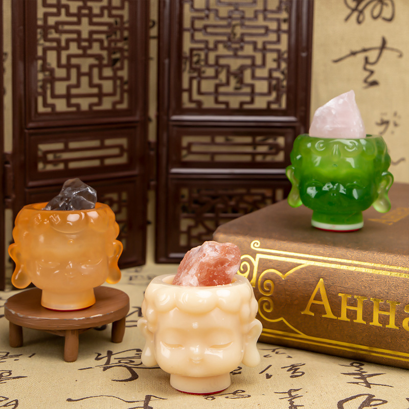 守护神佛头盲盒工艺品小摆件树脂公仔手办客厅装饰品摆件儿童礼物|undefined
