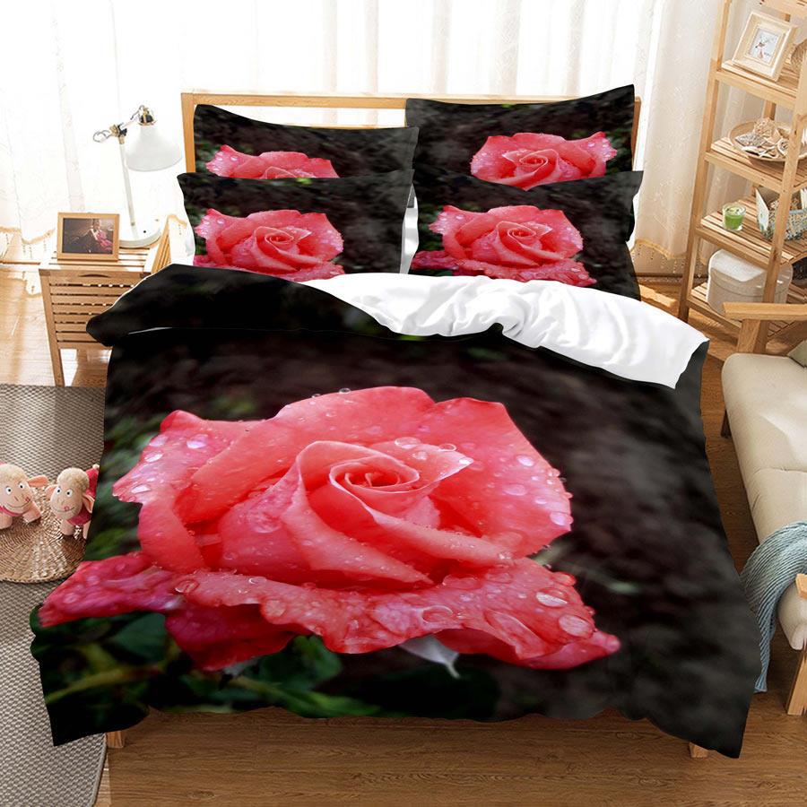 Rose Quilt Cover 18 / EU Sing 135x200cm-China