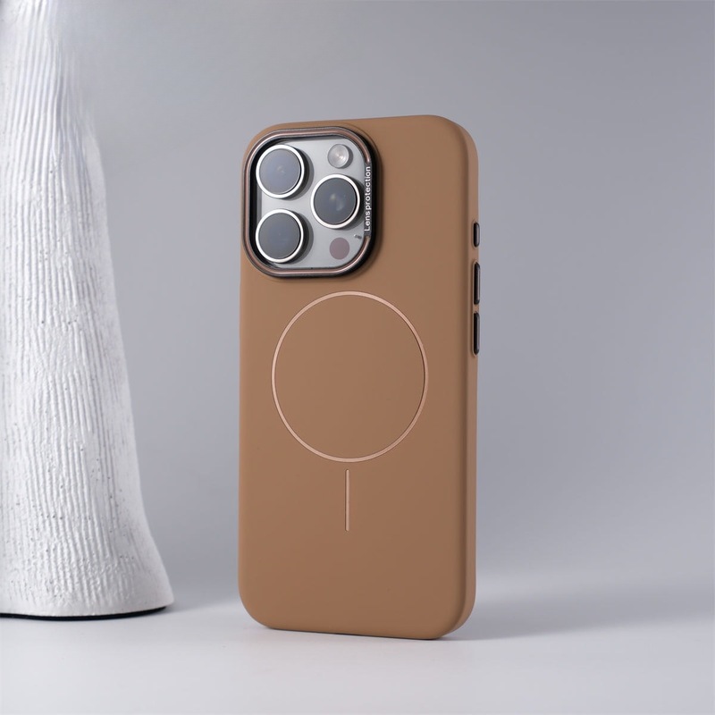 Apple 17promax マットな肌触りのファインサークル磁気吸着携帯電話ケース iPhone16 ハイエンド保護カバー 15 に適しています。|undefined