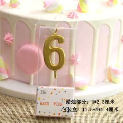 デジタルキャンドルケーキデコレーションゴールデンデジタルベーキングロングポールスレッドクリスタル誕生日キャンドルパーティー雰囲気用品|undefined