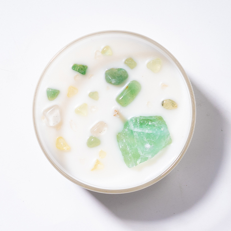 Decoración del dormitorio spot cera de banano creativa cera de soja acompañante regalo de mano cristal natural regalo de vela de perfume