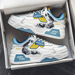 小眾原創男鞋夏季透氣百搭休閒板鞋學生潮牌厚底增高運動小白白鞋