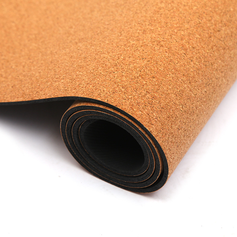 Cork Yoga Mat for Beginners Fitness Dance Sports Mat Thickened Rubber Non-Slip Yoga Cushion Flat Support