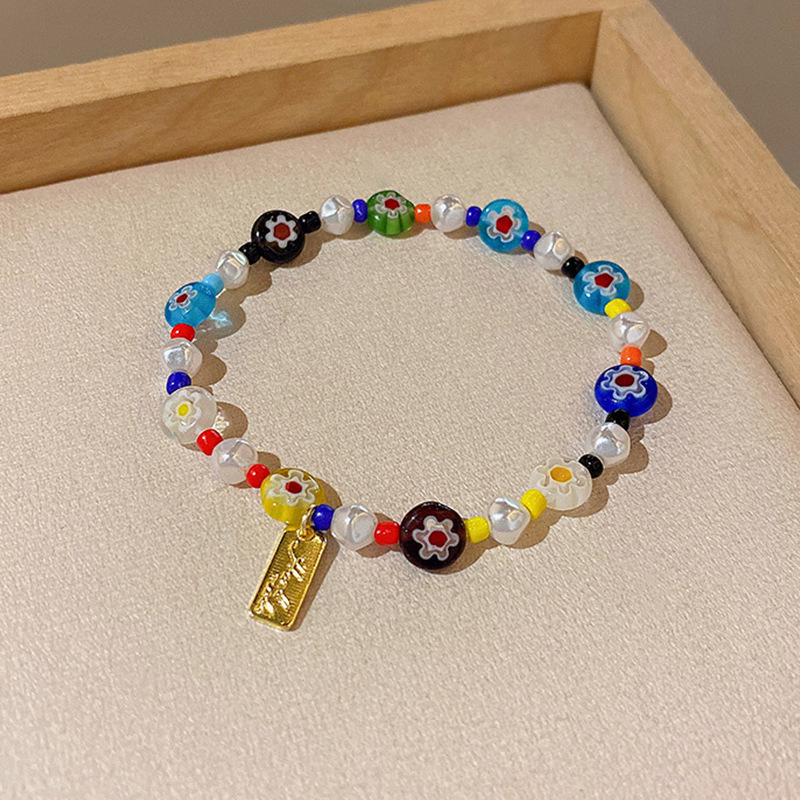 2022 Trendy Summer Cyber Celebrity Bracelet Retro Fashion Candy Color Bracelet Personalized Fun Bracelet for Women