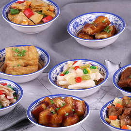 小碗菜模型米饭冒菜果蔬肉食物菜品摆盘饭馆拍摄道具川菜玩具
