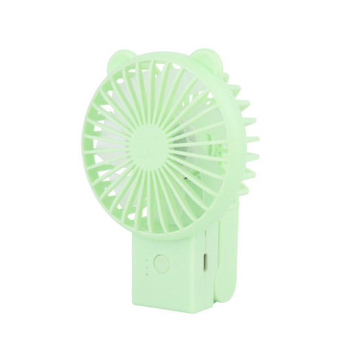 Verano nuevo oso ventilador plegable portátil mini estudiante ventilador eléctrico USB de carga ventilador de bolsillo