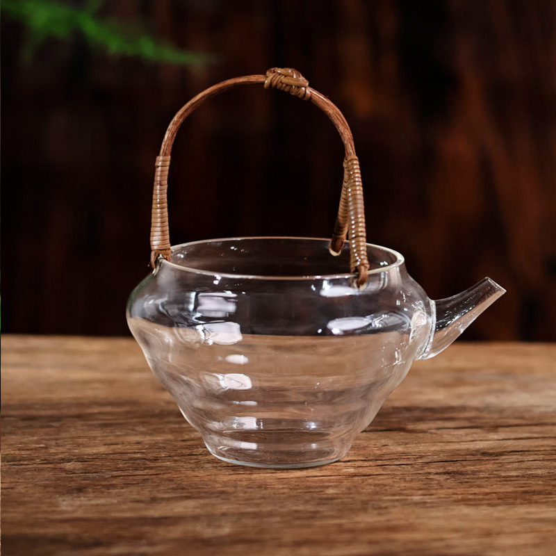 Yunfei Bamboo Fair Cup Tea Dispenser Transparent Heat-Resistant High Borosilicate Glass Cup Thickened Tea Serving Cup Kung Fu Tea Set