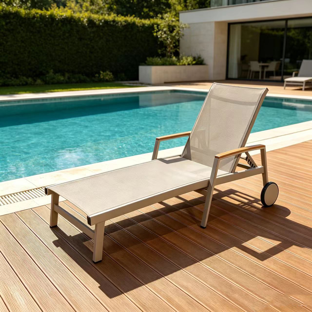 Cama al aire libre sillón junto a la piscina sillón al aire libre balcón terraza terraza sillón de playa impermeable
