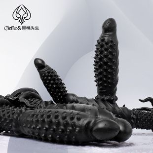 Mr. Spades Abyss Male Flirting Thorns Backcourt Penis Extra Large Silicone Special-Shaped Male Alternative Anal Plug