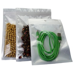 White pearlescent film yin and yang bone bag ziplock bag mobile phone case bag accessories bag clothing bag paper product rope packaging bag