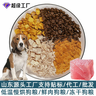 Pet Dog Food Factory Low Temperature Baking Grain-Free Fresh Meat Freeze-Dried Dog Food for Puppies Golden Retriever Teddy Universal Wholesale
