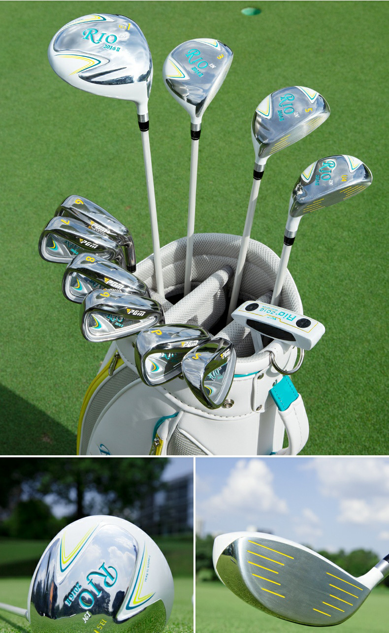 Bộ gậy đánh golf nữ PGM RIO II 11 gậy (4 gậy gỗ + 6 gậy sắt + 1 gậy putter) kèm túi đựng — 11 Gói bóng tiêu chuẩn [Trục thép], 11 Câu lạc bộ, túi bóng tiêu chuẩn [trục carbon], Gói bóng tiêu chuẩn 9 gậy [Trục thép], 9 gậy túi bóng tiêu chuẩn [trục carbon] chi tiết 4