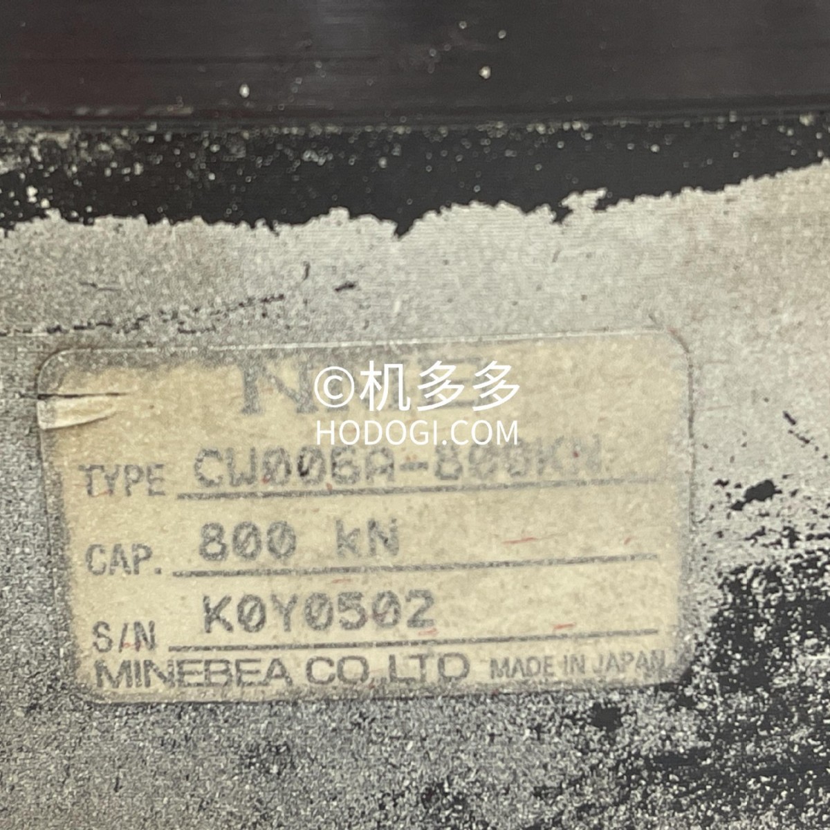 NMB CW006A-800KN压力传感器用于住友SE350S电动注塑机