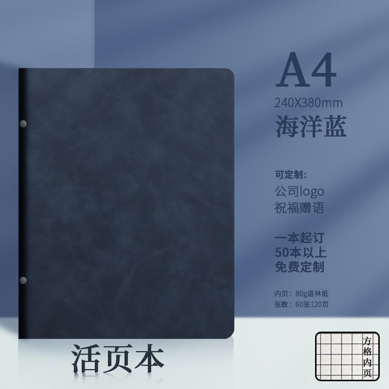软皮外壳B5九孔活页本活页夹文件夹可拆卸高颜值不硌手封面A5六孔|undefined