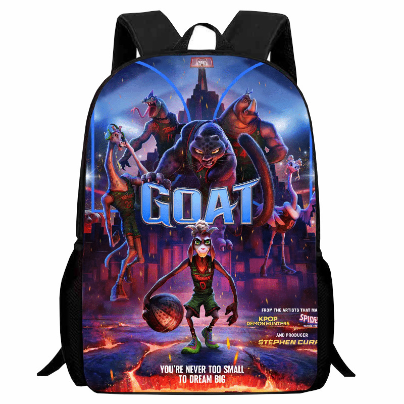 2026 Wholesale Cross-Border New Product Printed Miracle Dream Team Goat School Bag Cartoon Student Casual Backpack 2026 Wholesale Cross-Border New Product Printed Miracle Dream Team Goat School Bag Cartoon Student Casual Backpack