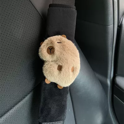 Kapibala Little Red Book Sürətlər qutusu və əl tormozu başlıqları - capybara-body-black-shoulder-pads-1-pack