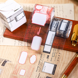 Ketchup Girl Die-Cut Pet Tape Label Corridor Series Basic Combination Handbook Base Decoration 6 Styles