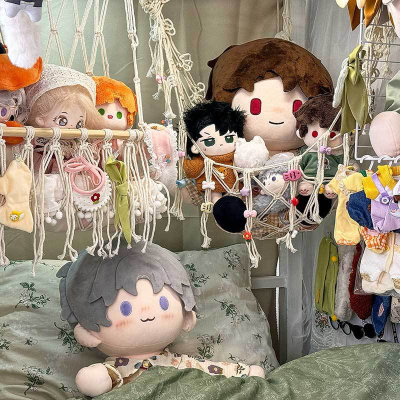 收纳棉花娃娃宿舍好物床上挂网毛绒玩偶置物架公仔娃衣展示