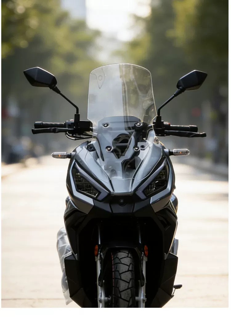 Suitable for Kymco Dink G150 front windshield modification, heightening and thickening GV transparent windshield accessories