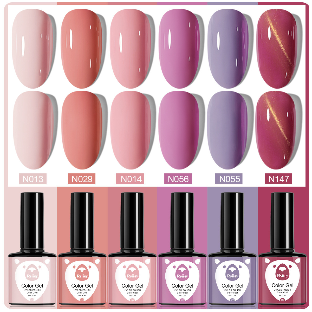 6 colores esmalte de uñas pegamento fototerapia embotellada color popular pintado brillante ojo de gato pegamento UV fototerapia pegamento esmalte de uñas traje de pegamento