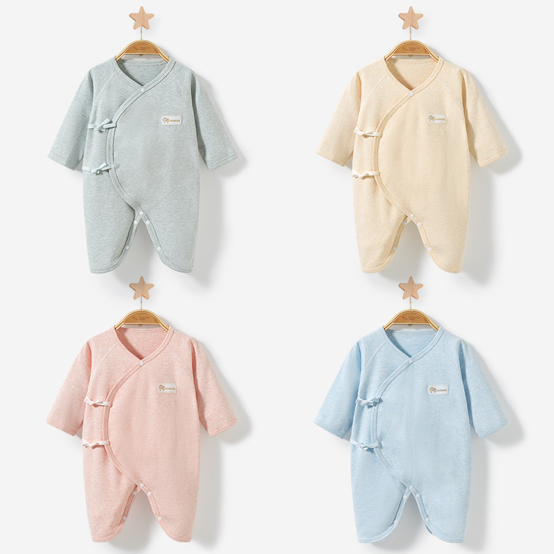 Ropa de bebé recién nacido para primavera, otoño y principios de invierno, capa base de algodón puro, pelele cálido de 0 a 3 meses, traje para gatear, pijama, mono de bebé.
