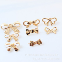 包包插扣箱包五金蝴蝶状铁皮配件浅金电镀昆虫铁制品厂家现货