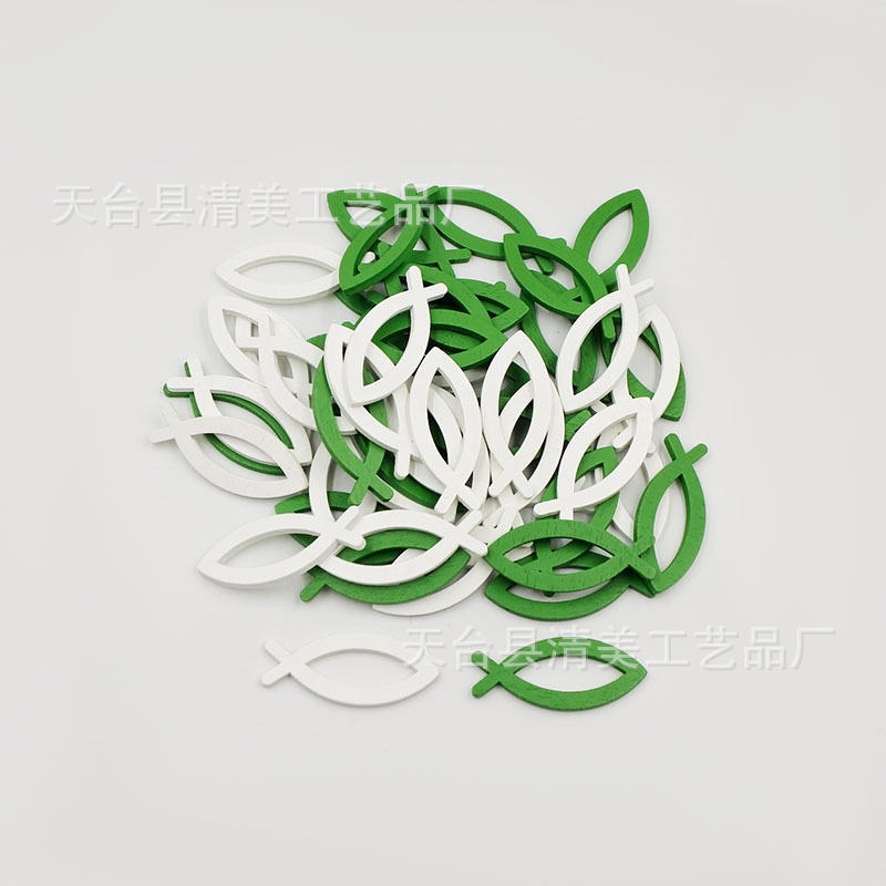 Decoración de madera, mezcla de dos colores, pescado hueco, decoración de pared de pescado hueco de madera