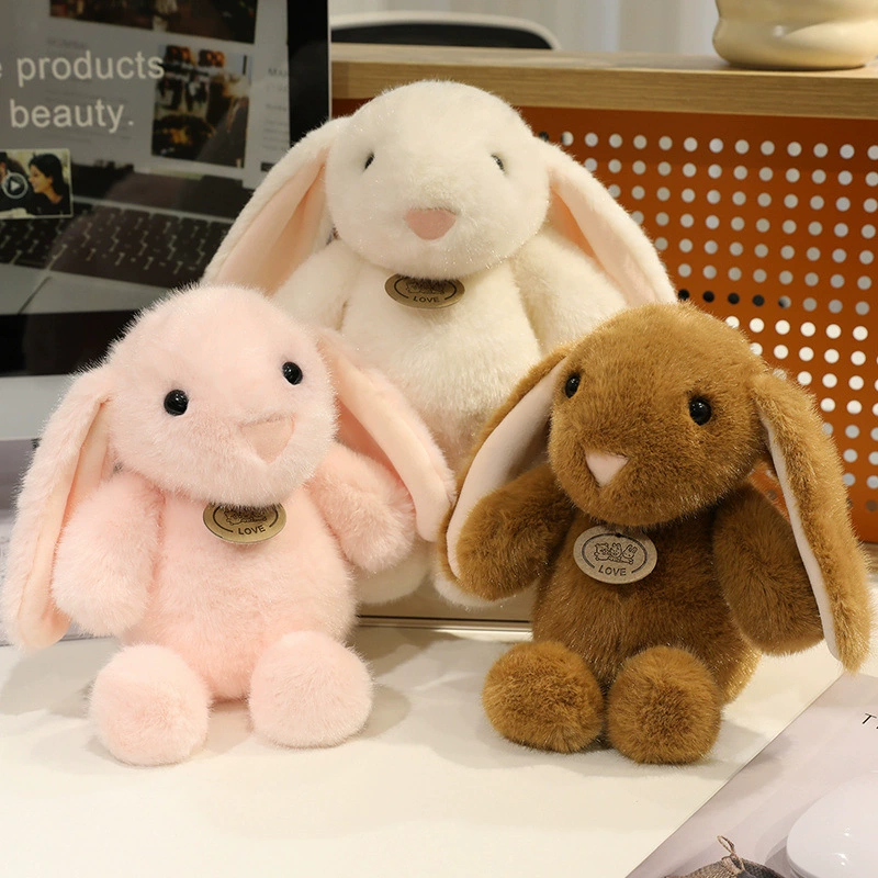 Cute plush rabbit, toy, appeases rag doll, white rabbit