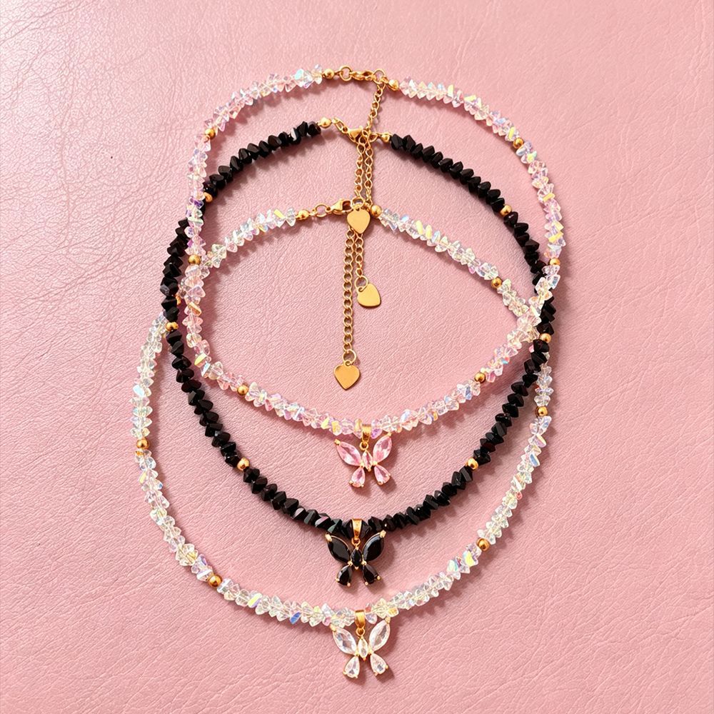 Fashionable sophisticated copper chain for key bag with zircon