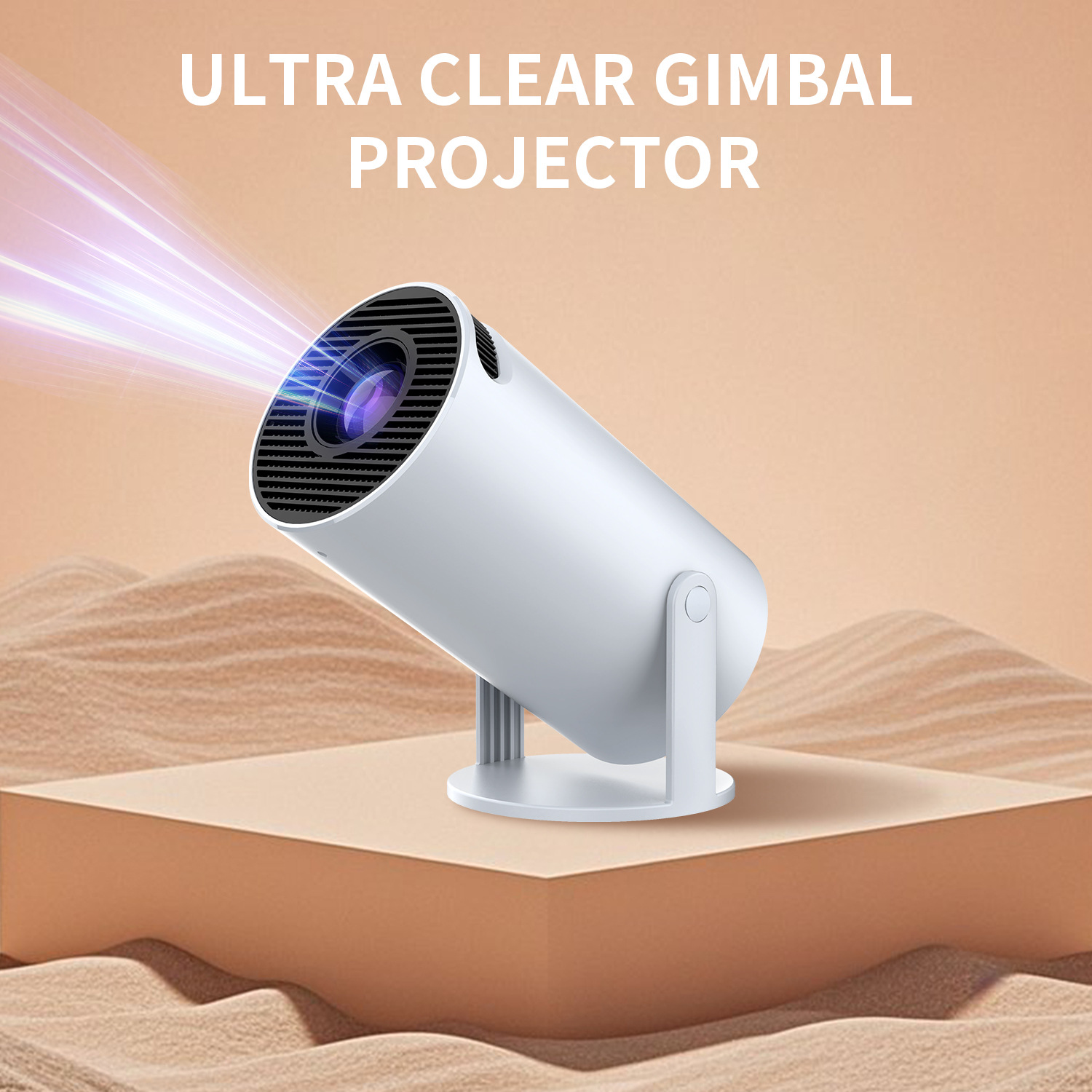 HY300A Portable Ultra HD Smart Projector Cross-border Export Hit Overseas System 5G Home Projector