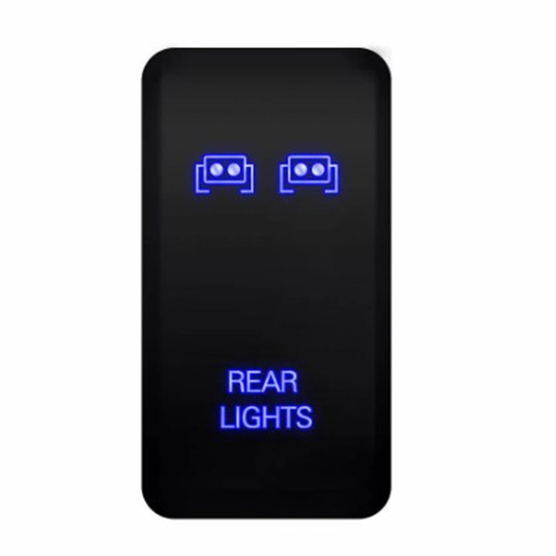 12V Car Modification Fog Light Switch with 4-Wire Toyota Blue LED for Toyota Car Modification