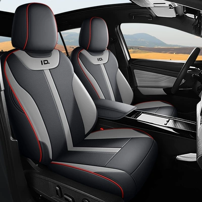 full enclosure new FAW seat | Modelə uyğun (Original) oturacaq örtükləri - elegant-grey-standard-edition-id-4-dedicated-five-seats-front-full-bag-rear-half-bag
