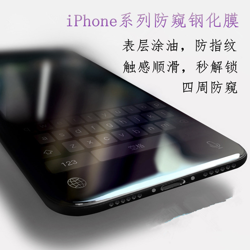 Suitable for Iphone16 Full Screen 360 Degree Anti-Peep Tempered Film 17Promax Silk Screen Anti-Peep Screen Protection Film