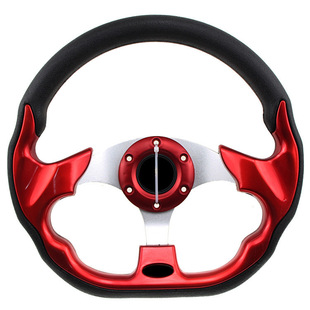 Factory direct car modified steering wheel competitive imitation racing PU modified 13-inch racing steering wheel multi-color
