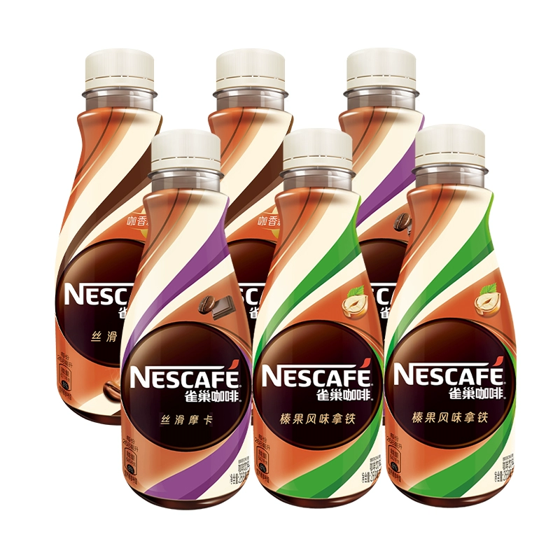 Nestlé Кофе скользкое латте готовый к употреблению оригинальный напиток 268мл*6 бутылок полная коробка освежающий и предотвращающий магазин