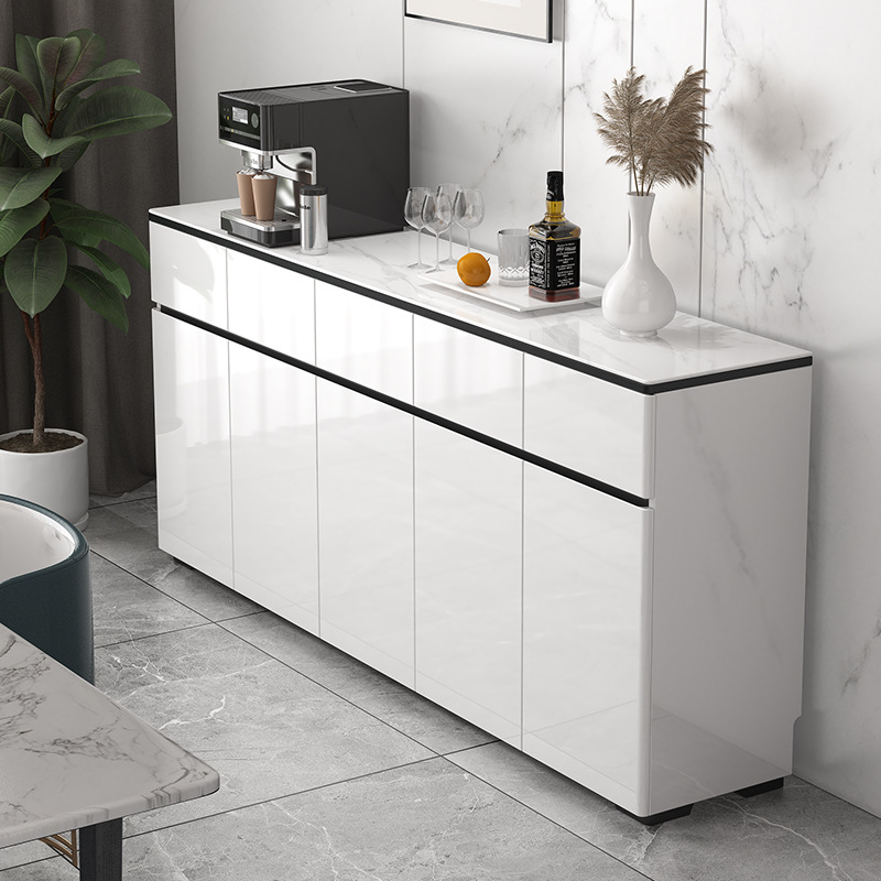 Light Luxury Side Cabinet Wine Cabinet Modern Simple Cupboard Household Kitchen Storage Cabinet Living Room Wall Cabinet Tea Side Cabinet