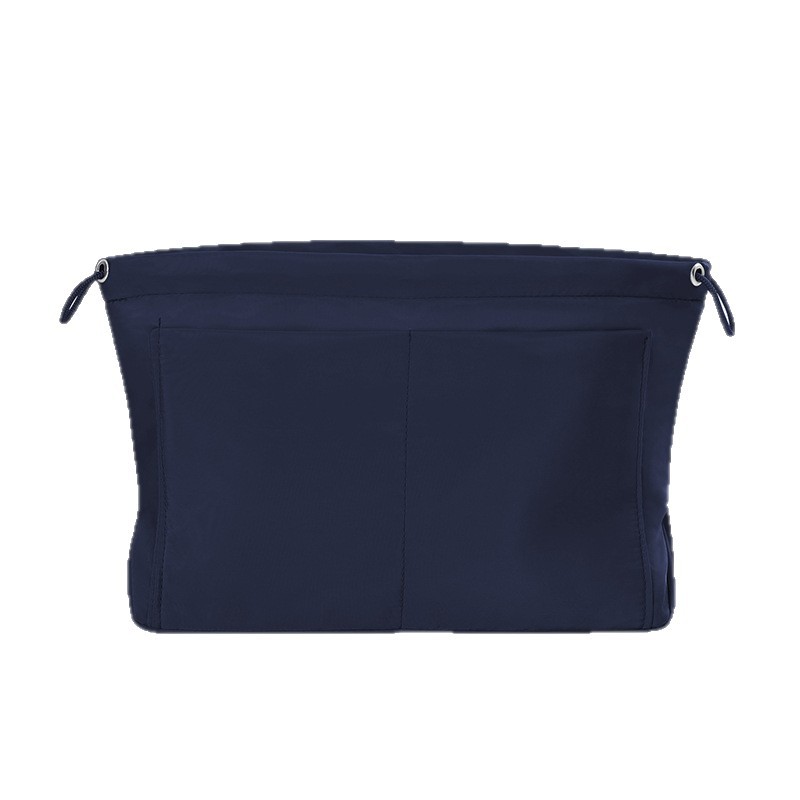 Bolso tridimensional de color sólido, bolso medio, bolso interior, cremallera, tipo de soporte de múltiples compartimentos, bolso medio dividido, bolso de acabado, bolso cosmético de almacenamiento