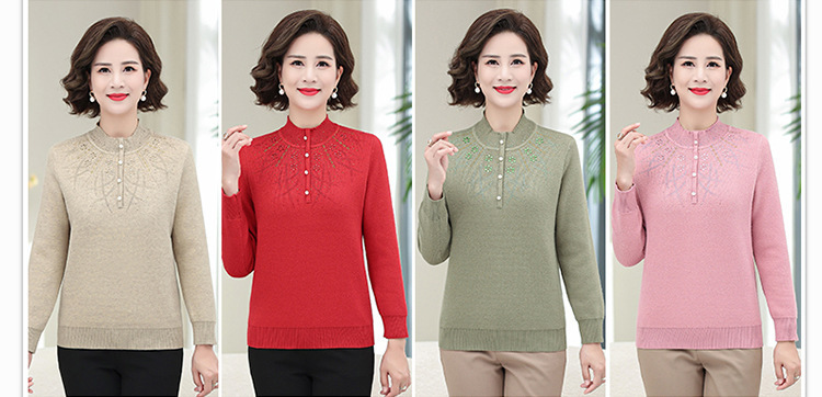 E5899 940K ÁO LEN NỮ TAIRYA MÙA XUÂN THU ĐÔNG TRUNG NIÊN DÀY ẤM THỜI TRANG NỮ G03 SẢN PHẨM MỚI