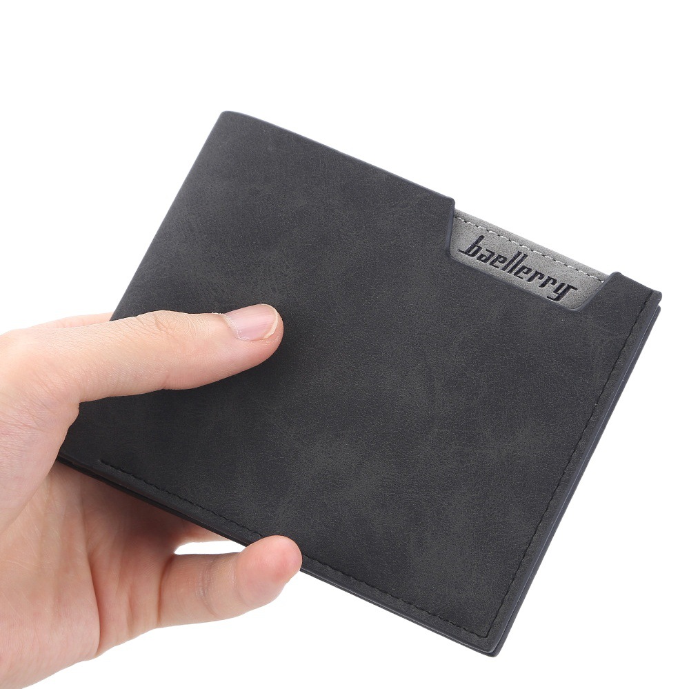 New baellerry All-match Wallet Men's Short High-end Sense Business Multi-card Horizontal Wallet Wallet